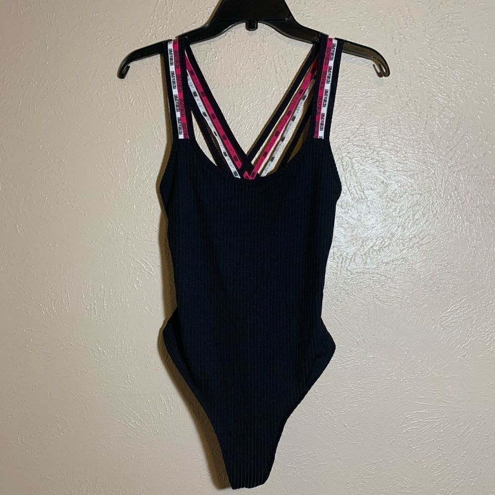 VS Strappy black neon bodysuit - Picture 4 of 7